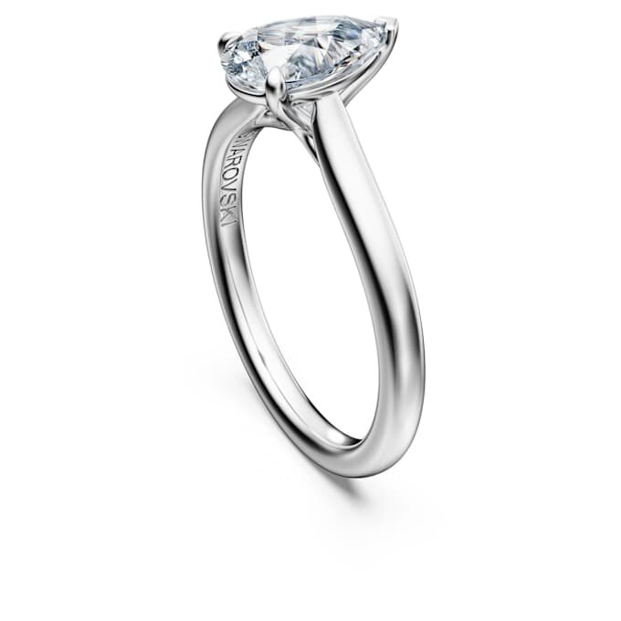 Eternity Solitaire Ring Lab-Grown Diamonds 1 Ct Tw, Pear Shape, 14K White Gold Eternity Solitaire Ring Lab-Grown Diamonds 1 Ct Tw, Pear Shape, 14K White Gold