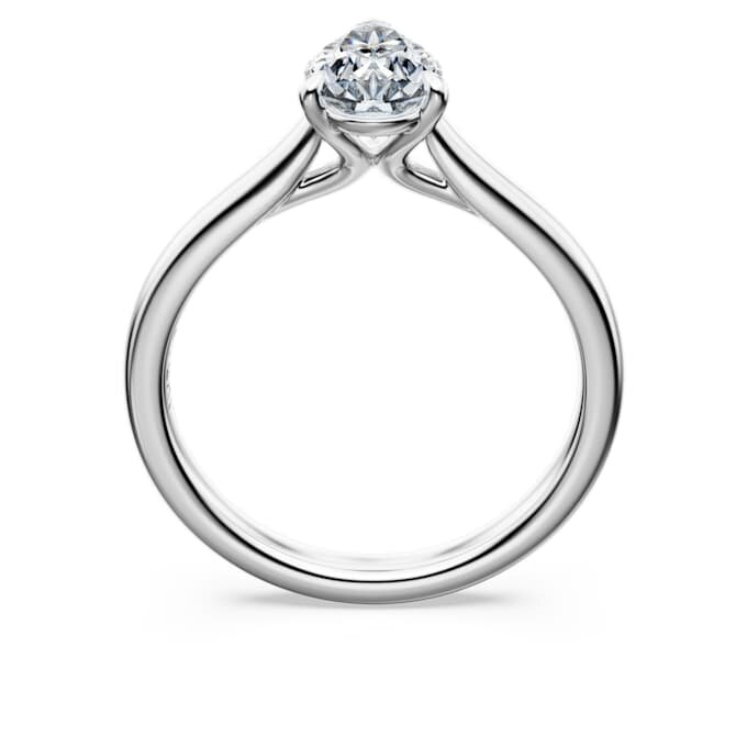 Eternity Solitaire Ring Lab-Grown Diamonds 1 Ct Tw, Pear Shape, 14K White Gold Eternity Solitaire Ring Lab-Grown Diamonds 1 Ct Tw, Pear Shape, 14K White Gold
