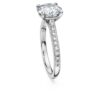 Eternity Solitaire Ring Lab-Grown Diamonds 2.2 Ct Tw, Round Shape, 14K White Gold Eternity Solitaire Ring Lab-Grown Diamonds 2.2 Ct Tw, Round Shape, 14K White Gold