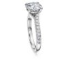 Eternity Solitaire Ring Lab-Grown Diamonds 2.25 Ct Tw, Round Shape, 14K White Gold Eternity Solitaire Ring Lab-Grown Diamonds 2.25 Ct Tw, Round Shape, 14K White Gold