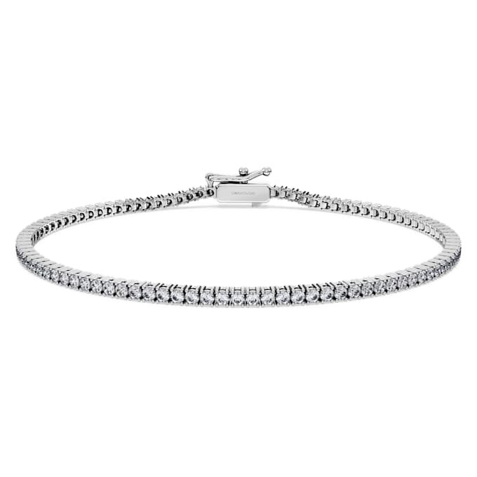 Eternity Tennis Bracelet Lab-Grown Diamonds 1.5 Ct Tw, Round Shape, 14K White Gold Eternity Tennis Bracelet Lab-Grown Diamonds 1.5 Ct Tw, Round Shape, 14K White Gold