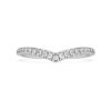 Eternity V Band Ring Lab-Grown Diamonds 0.25 Ct Tw, Round Shape, 14K White Gold Eternity V Band Ring Lab-Grown Diamonds 0.25 Ct Tw, Round Shape, 14K White Gold