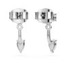 Galaxy Earring Jackets Lab-Grown Diamonds 0.82 Ct Tw, Mixed Shapes, Sterling Silver Galaxy Earring Jackets Lab-Grown Diamonds 0.82 Ct Tw, Mixed Shapes, Sterling Silver