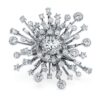 Galaxy Ring Lab-Grown Diamonds 9.5 Ct Tw, Mixed Shapes, 18K White Gold