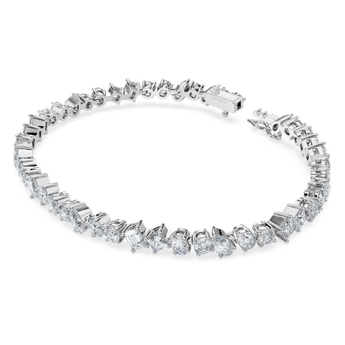 Galaxy Tennis Bracelet Lab-Grown Diamonds 5 Ct Tw, Mixed Shapes, 14K White Gold Galaxy Tennis Bracelet Lab-Grown Diamonds 5 Ct Tw, Mixed Shapes, 14K White Gold