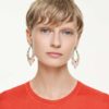 Gema Drop Earrings Mixed Cuts, Chandelier, Multicolored, Gold-Tone Plated