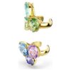 Gema Ear Cuffs Asymmetrical Design, Mixed Cuts, Multicolored, Gold-Tone Plated