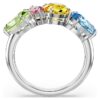 Gema Ring Mixed Cuts, Multicolored, Rhodium Plated Gema Ring Mixed Cuts, Multicolored, Rhodium Plated