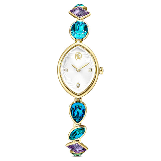 Gema Watch Crystal Bracelet, Gold Tone, Gold-Tone Finish Gema Watch Crystal Bracelet, Gold Tone, Gold-Tone Finish