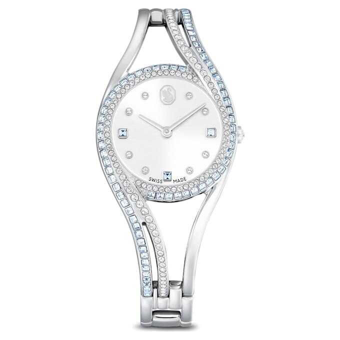 Hyperbola Bangle Watch Swiss Made, Metal Bracelet, Blue, Stainless Steel Hyperbola Bangle Watch Swiss Made, Metal Bracelet, Blue, Stainless Steel