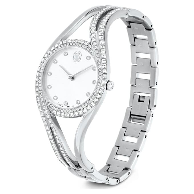 Hyperbola Bangle Watch Swiss Made, Metal Bracelet, Silver Tone, Stainless Steel Hyperbola Bangle Watch Swiss Made, Metal Bracelet, Silver Tone, Stainless Steel