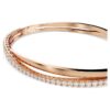 Hyperbola Bangle White, Rose Gold-Tone Plated Hyperbola Bangle White, Rose Gold-Tone Plated