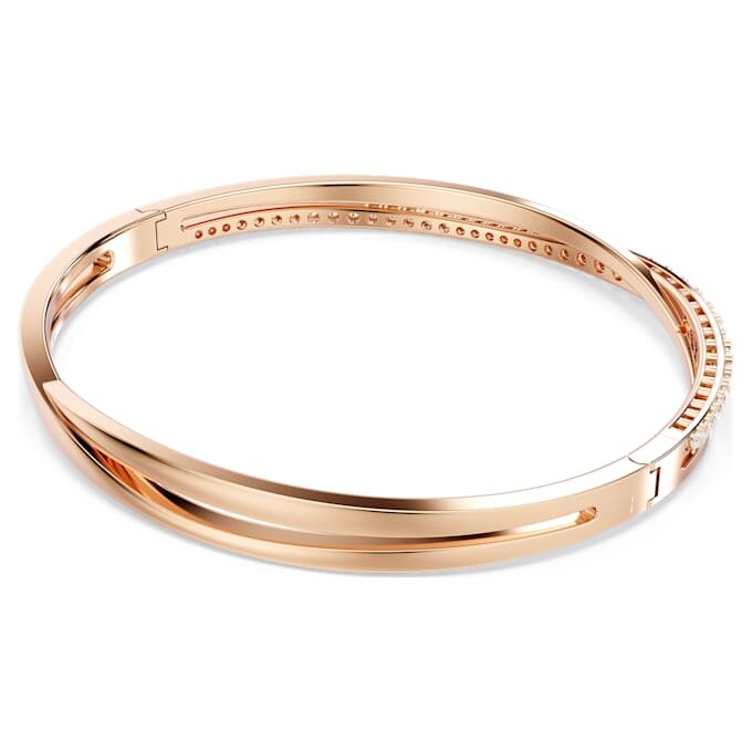 Hyperbola Bangle White, Rose Gold-Tone Plated Hyperbola Bangle White, Rose Gold-Tone Plated