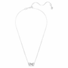 Hyperbola Pendant Pavé, Infinity, White, Rhodium Plated Hyperbola Pendant Pavé, Infinity, White, Rhodium Plated