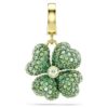 Idyllia Charm Clover, Green, Gold-Tone Plated Idyllia Charm Clover, Green, Gold-Tone Plated
