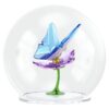 Idyllia Glass Ball Butterfly and Flower Idyllia Glass Ball Butterfly and Flower