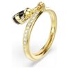 Idyllia Motif Ring Mixed Cuts, Bee, Multicolored, Gold-Tone Plated Idyllia Motif Ring Mixed Cuts, Bee, Multicolored, Gold-Tone Plated