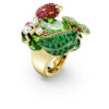 Idyllia Motif Ring Multicolored, Gold-Tone Plated Idyllia Motif Ring Multicolored, Gold-Tone Plated