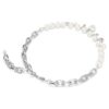 Idyllia Necklace Crystal Pearl, Mixed Cuts, White, Rhodium Plated Idyllia Necklace Crystal Pearl, Mixed Cuts, White, Rhodium Plated