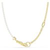Idyllia Necklace Crystal Pearl, White, Gold-Tone Plated Idyllia Necklace Crystal Pearl, White, Gold-Tone Plated