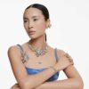 Gema Open Ring Mixed Cuts, Multicolored, Gold-Tone Plated Gema Open Ring Mixed Cuts, Multicolored, Gold-Tone Plated