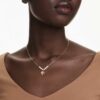 Idyllia Pendant Crystal Pearl, Mixed Cuts, Flower, Multicolored, Gold-Tone Plated Idyllia Pendant Crystal Pearl, Mixed Cuts, Flower, Multicolored, Gold-Tone Plated