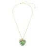 Idyllia Pendant Mixed Cuts, Apple, Green, Gold-Tone Plated Idyllia Pendant Mixed Cuts, Apple, Green, Gold-Tone Plated