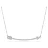 Idyllia Pendant Mixed Cuts, Arrow, White, Rhodium Plated Idyllia Pendant Mixed Cuts, Arrow, White, Rhodium Plated