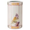 Idyllia Vase Porcelain, Crystal Print Motif, Bird, Multicolored