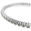 Imber Emily Tennis Bracelet Round Cut, Black, Rhodium Plated