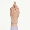 Imber Emily Tennis Bracelet Round Cut, Black, Rose Gold-Tone Plated