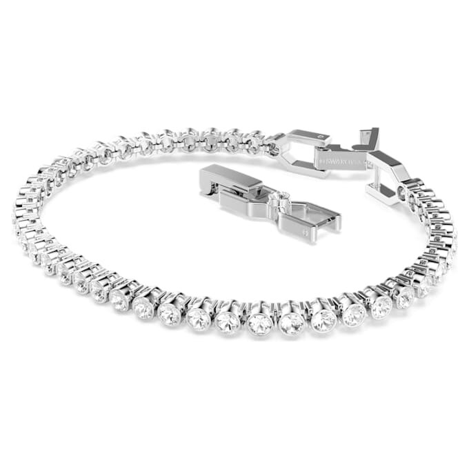 Imber Emily Tennis Bracelet Round Cut, White, Rhodium Plated Imber Emily Tennis Bracelet Round Cut, White, Rhodium Plated