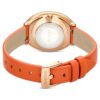 Imber Oval Watch Swiss Made, Leather Strap, Orange, Rose Gold-Tone Finish Imber Oval Watch Swiss Made, Leather Strap, Orange, Rose Gold-Tone Finish