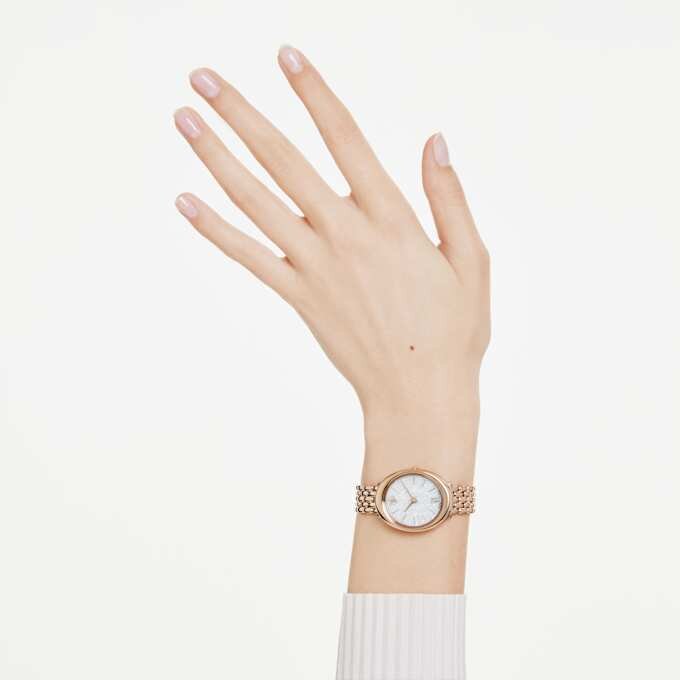 Imber Oval Watch Swiss Made, Metal Bracelet, Gold Tone, Rose Gold-Tone Finish Imber Oval Watch Swiss Made, Metal Bracelet, Gold Tone, Rose Gold-Tone Finish