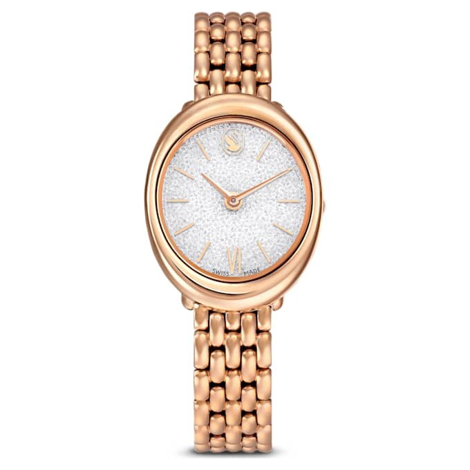Imber Oval Watch Swiss Made, Metal Bracelet, Gold Tone, Rose Gold-Tone Finish Imber Oval Watch Swiss Made, Metal Bracelet, Gold Tone, Rose Gold-Tone Finish