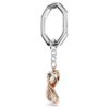 Key Ring Infinity, White, Mixed Metal Finish Key Ring Infinity, White, Mixed Metal Finish