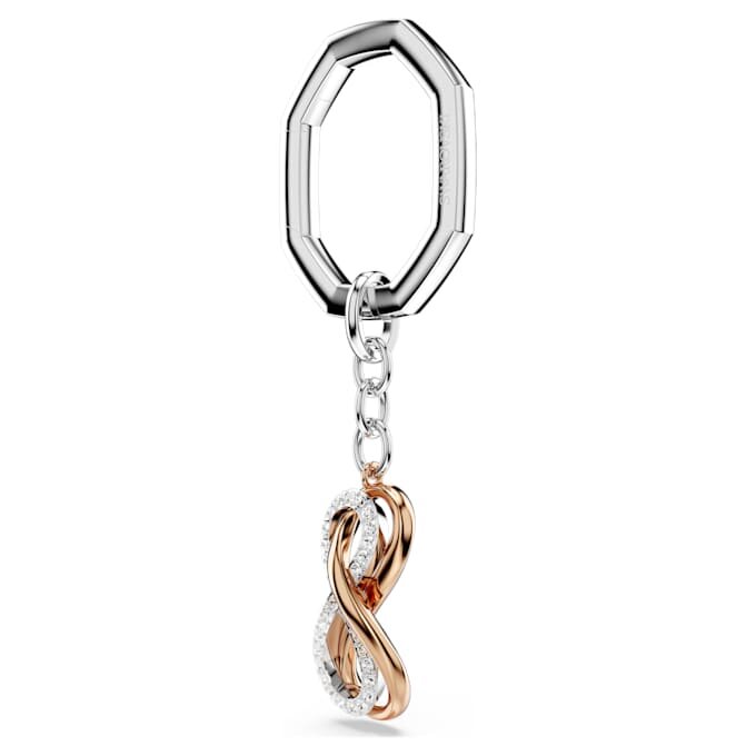 Key Ring Infinity, White, Mixed Metal Finish Key Ring Infinity, White, Mixed Metal Finish