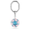Key Ring Round Cut, Multicolored, Rhodium Plated Key Ring Round Cut, Multicolored, Rhodium Plated