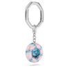 Key Ring Round Cut, Multicolored, Rhodium Plated Key Ring Round Cut, Multicolored, Rhodium Plated