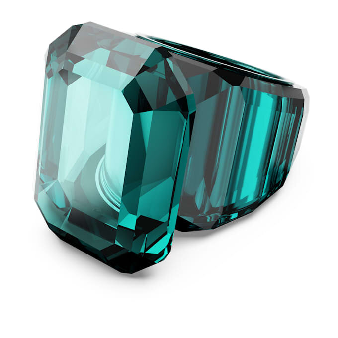 Lucent Cocktail Ring Octagon Cut, Green Lucent Cocktail Ring Octagon Cut, Green