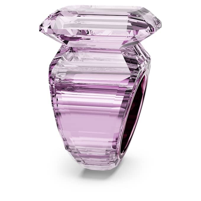 Lucent Cocktail Ring Octagon Cut, Pink Lucent Cocktail Ring Octagon Cut, Pink