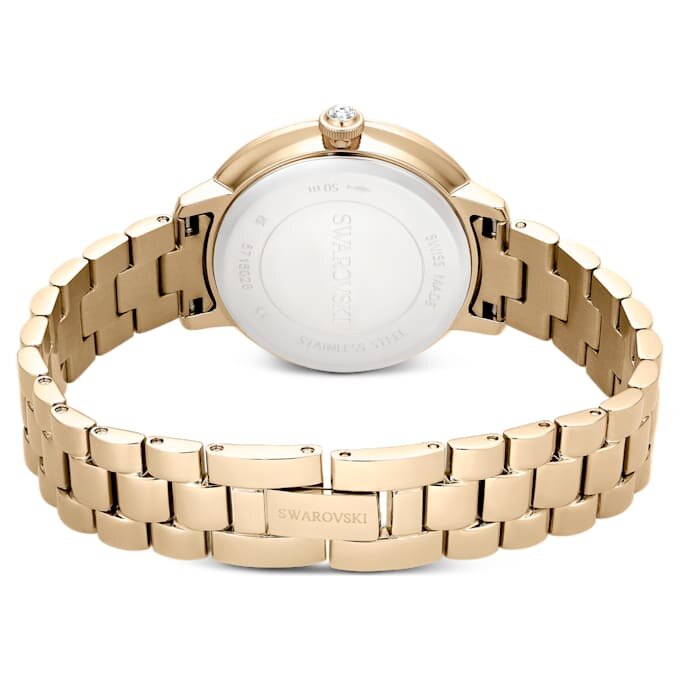 Matrix 3-Link Watch Swiss Made, Metal Bracelet, Gold Tone, Champagne Gold-Tone Finish Matrix 3-Link Watch Swiss Made, Metal Bracelet, Gold Tone, Champagne Gold-Tone Finish