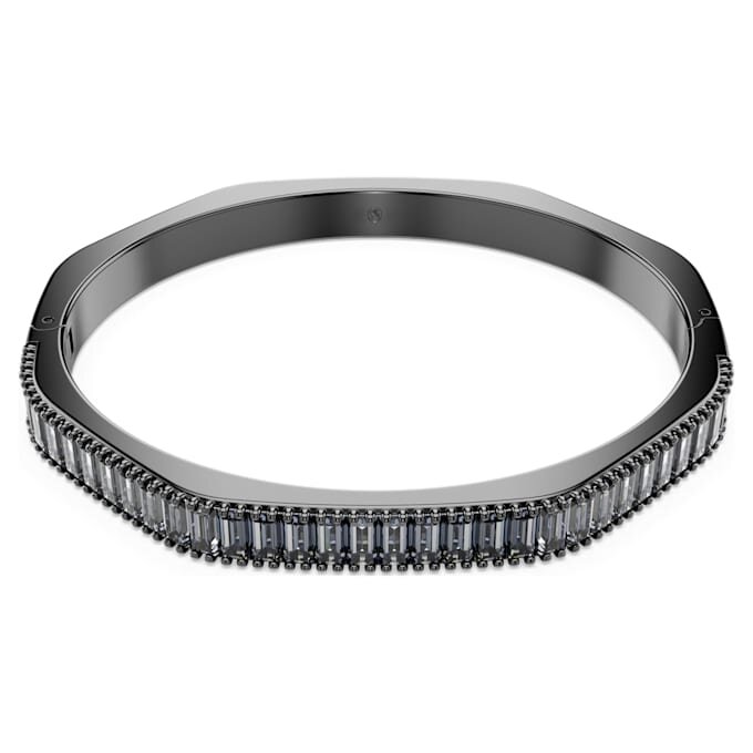 Matrix Bangle Baguette Cut, Octagon Shape, Gray, Ruthenium Plated Matrix Bangle Baguette Cut, Octagon Shape, Gray, Ruthenium Plated