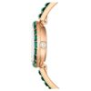 Matrix Bangle Watch Swiss Made, Crystal Bracelet, Green, Champagne Gold-Tone Finish Matrix Bangle Watch Swiss Made, Crystal Bracelet, Green, Champagne Gold-Tone Finish