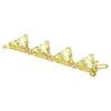 Matrix Extender Triangle Cut, Yellow, Gold-Tone Plated