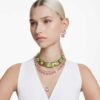 Chroma Pendant Cushion Cut, Multicolored, Gold-Tone Plated Chroma Pendant Cushion Cut, Multicolored, Gold-Tone Plated