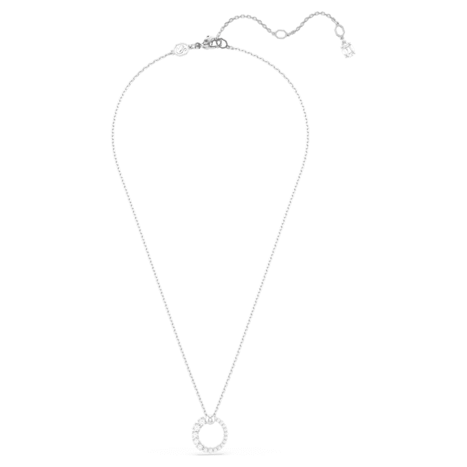 Matrix Pendant Crystal Pearl, Round Cut, White, Rhodium Plated Matrix Pendant Crystal Pearl, Round Cut, White, Rhodium Plated