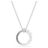Matrix Pendant Crystal Pearl, Round Cut, White, Rhodium Plated Matrix Pendant Crystal Pearl, Round Cut, White, Rhodium Plated