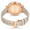 Matrix Tennis Chrono Watch Swiss Made, Leather Strap, Beige, Rose Gold-Tone Finish