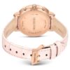 Matrix Tennis Chrono Watch Swiss Made, Leather Strap, Pink, Rose Gold-Tone Finish